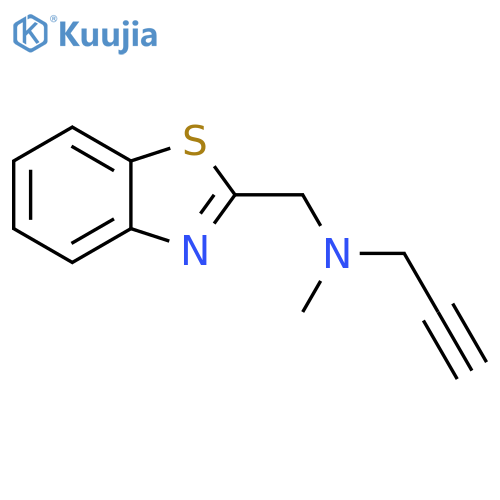 N-Methyl-N-2-propyn-1-yl-2-benzothiazolemethanamine structure