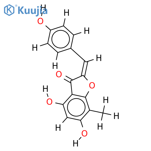 4,4',6-Trihydroxy-7-methylaurone structure