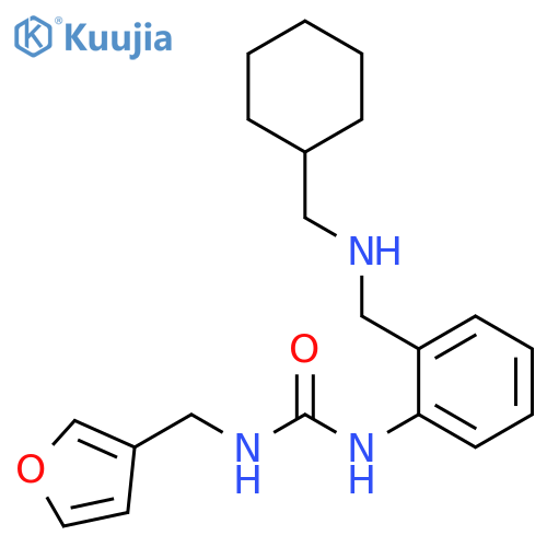 1-(2-{cyclohexyl(methyl)aminomethyl}phenyl)-3-(furan-3-yl)methylurea structure