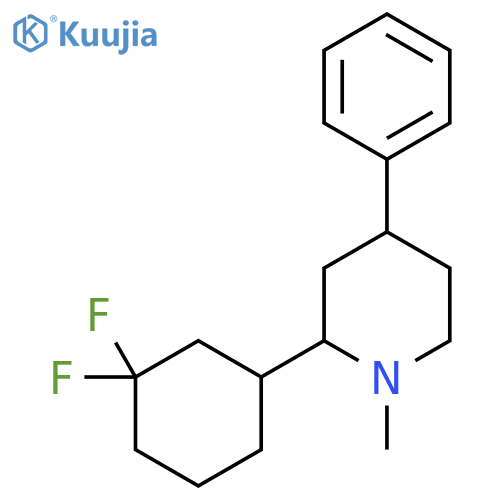 2-(3,3-Difluorocyclohexyl)-1-methyl-4-phenylpiperidine structure
