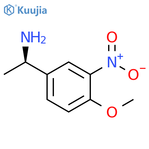 (1R)-1-(4-methoxy-3-nitrophenyl)ethan-1-amine structure