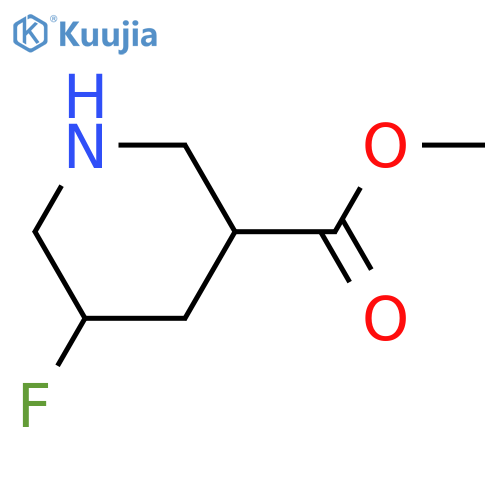 METHYL 5-FLUOROPIPERIDINE-3-CARBOXYLATE structure