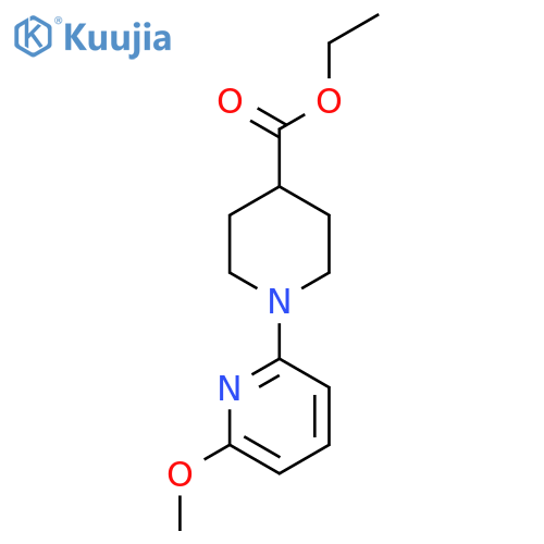 Ethyl 1-(6-methoxypyridin-2-yl)piperidine-4-carboxylate structure