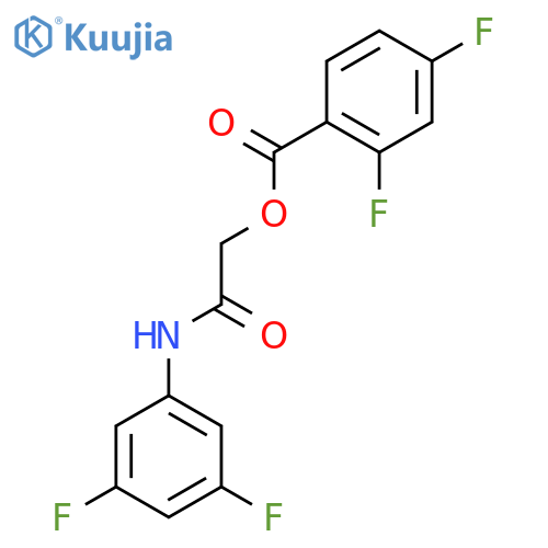 [(3,5-difluorophenyl)carbamoyl]methyl 2,4-difluorobenzoate structure