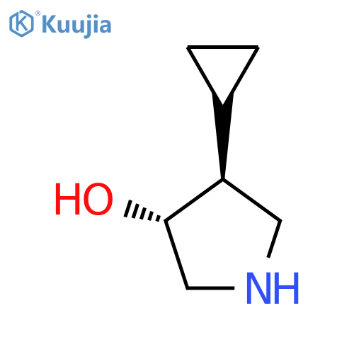 trans-4-cyclopropylpyrrolidin-3-ol structure
