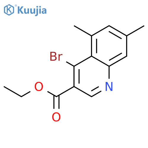 Ethyl 4-bromo-5,7-dimethylquinoline-3-carboxylate structure
