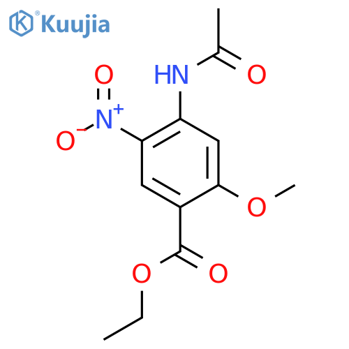 Ethyl 4-acetamido-2-methoxy-5-nitrobenzoate structure