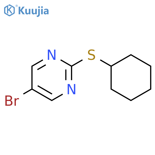 5-Bromo-2-(cyclohexylthio)pyrimidine structure