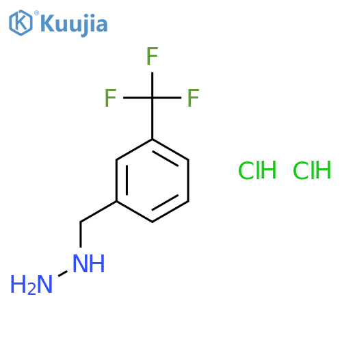 [3-(trifluoromethyl)phenyl]methylhydrazine;dihydrochloride structure