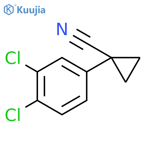 1-(3,4-dichlorophenyl)cyclopropanecarbonitrile structure