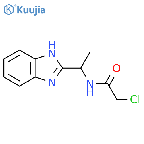 N-[1-(1H-Benzimidazol-2-yl)ethyl]-2-chloroacetamide structure