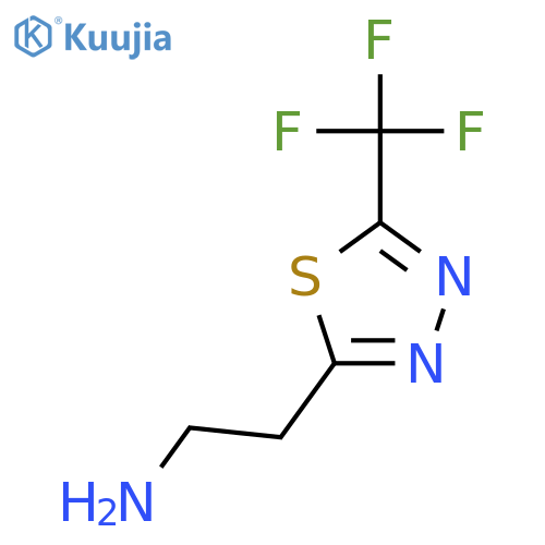 2-[5-(trifluoromethyl)-1,3,4-thiadiazol-2-yl]ethan-1-amine structure