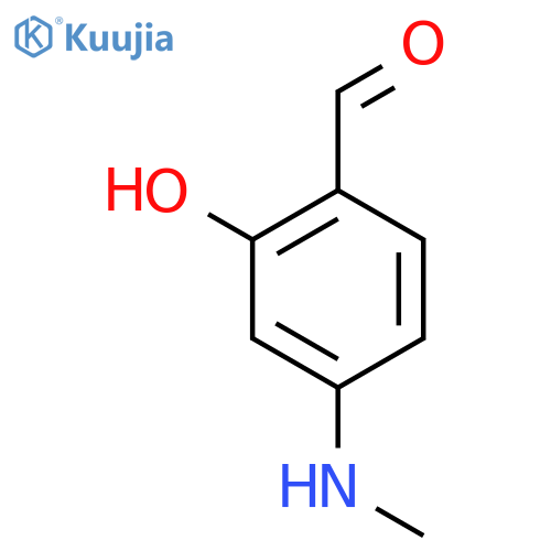 2-Hydroxy-4-(methylamino)benzaldehyde structure