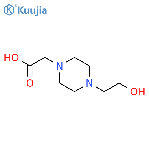 4-(2-Hydroxyethyl)-piperazin-1-yl-acetic Acid structure