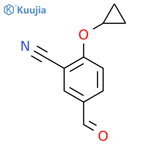 2-Cyclopropoxy-5-formylbenzonitrile structure