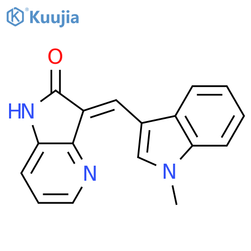 (3E)-3-(1-Methylindol-3-yl)methylidene-1H-pyrrolo3,2-bpyridin-2-one structure