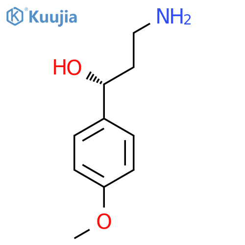 (1R)-3-amino-1-(4-methoxyphenyl)propan-1-ol structure