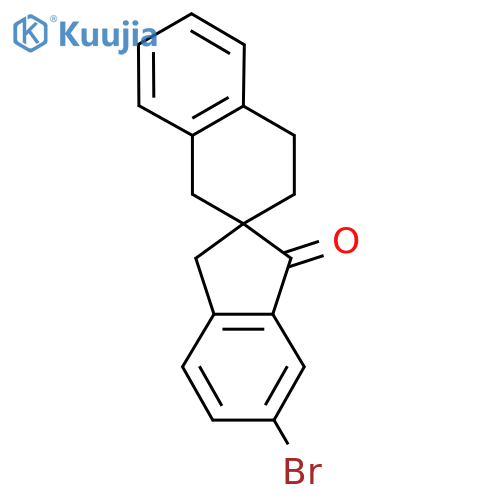 6-Bromo-3',4'-dihydro-1'H-spiro[indene-2,2'-naphthalen]-1(3H)-one structure