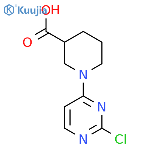 1-(2-Chloropyrimidin-4-yl)piperidine-3-carboxylic acid structure