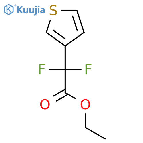 ethyl 2,2-difluoro-2-(thiophen-3-yl)acetate structure