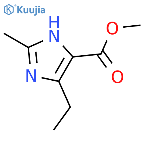 Methyl 4-ethyl-2-methyl-1H-imidazole-5-carboxylate structure
