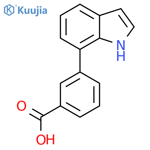 3-(1H-indol-7-yl)benzoic acid structure