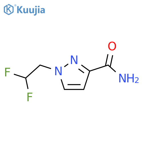 1-(2,2-difluoroethyl)-1H-pyrazole-3-carboxamide structure