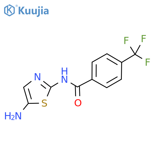 N-(5-nitro-2-thiazolyl)-4-(trifluoromethyl)-benzamide structure