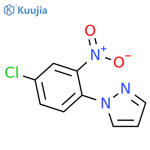 1-(4-chloro-2-nitrophenyl)-1H-pyrazole structure