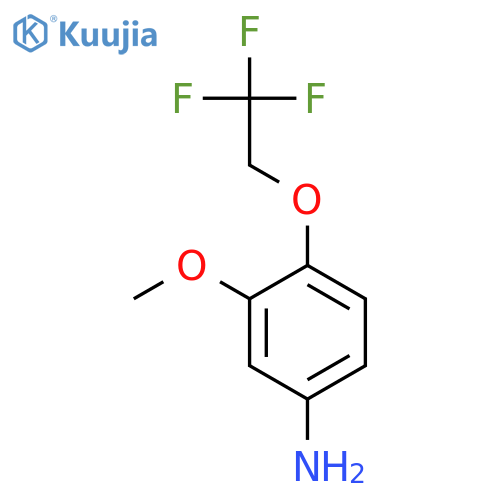 3-methoxy-4-(2,2,2-trifluoroethoxy)aniline structure