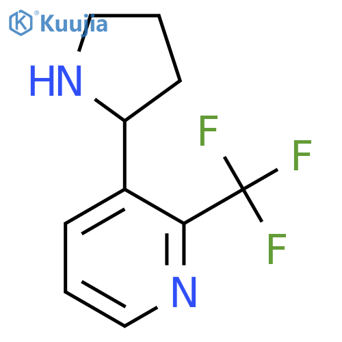 3-(pyrrolidin-2-yl)-2-(trifluoromethyl)pyridine structure