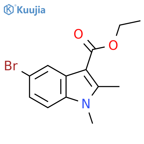 Ethyl 5-bromo-1,2-dimethyl-1H-indole-3-carboxylate structure