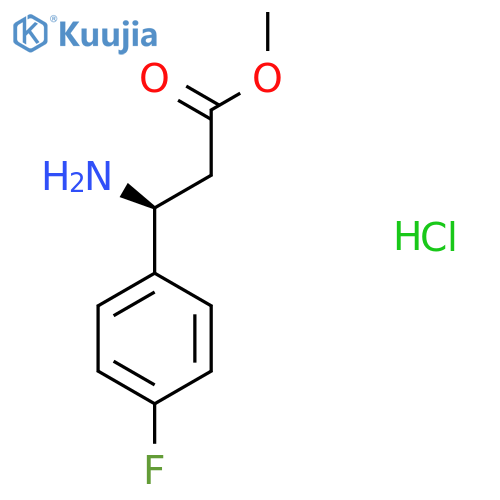 methyl (3S)-3-amino-3-(4-fluorophenyl)propanoate hydrochloride structure