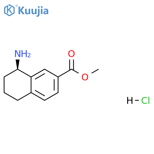 (R)-Methyl 8-aMino-5,6,7,8-tetrahydronaphthalene-2-carboxylate hydrochloride structure