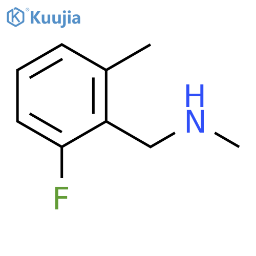 (2-fluoro-6-methylphenyl)methyl(methyl)amine structure