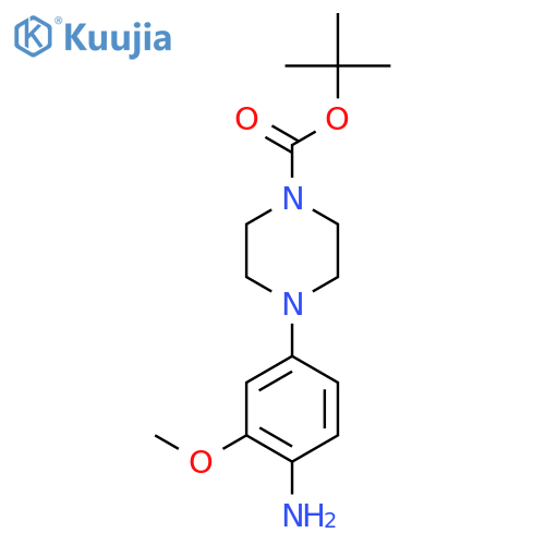 Tert-butyl 4-(4-amino-3-methoxyphenyl)piperazine-1-carboxylate structure