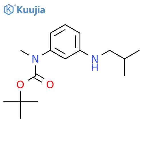 tert-Butyl (3-(isobutylamino)phenyl)(methyl)carbamate structure