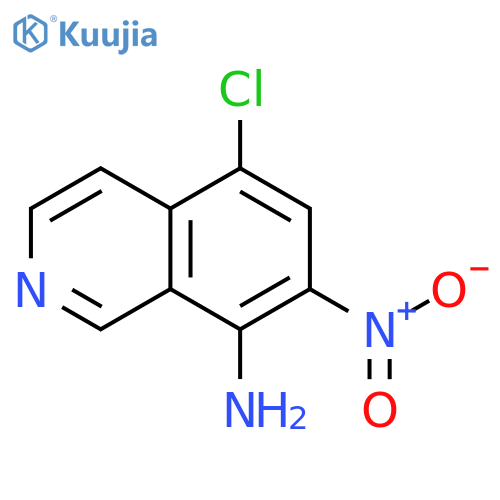 5-chloro-7-nitroisoquinolin-8-amine structure