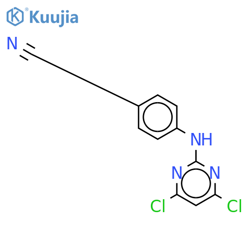 4-(4,6-Dichloro-2-pyrimidinyl)aminobenzonitrile-13C3 structure