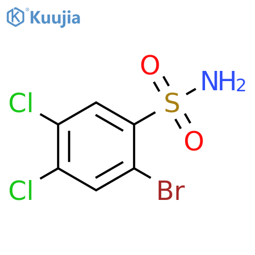 2-bromo-4,5-dichlorobenzene-1-sulfonamide structure