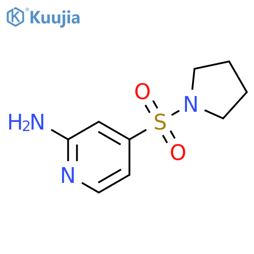 4-(pyrrolidine-1-sulfonyl)pyridin-2-amine structure