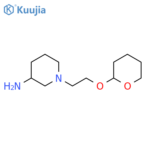 1-[2-(oxan-2-yloxy)ethyl]piperidin-3-amine structure