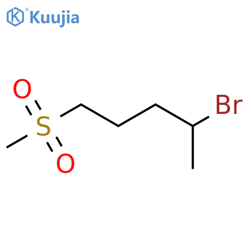 4-bromo-1-methanesulfonylpentane structure