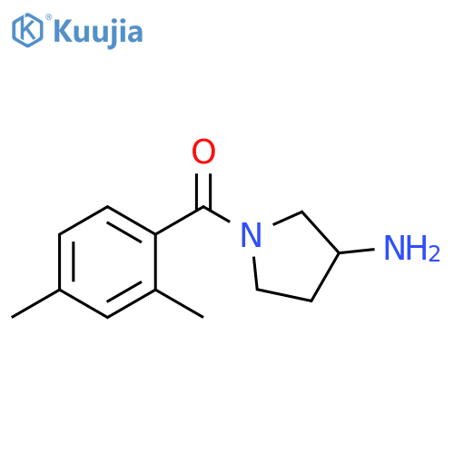1-(2,4-dimethylbenzoyl)pyrrolidin-3-amine structure