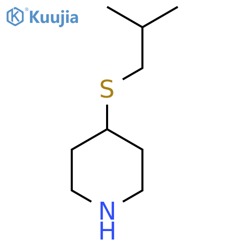 4-[(2-Methylpropyl)sulfanyl]piperidine structure