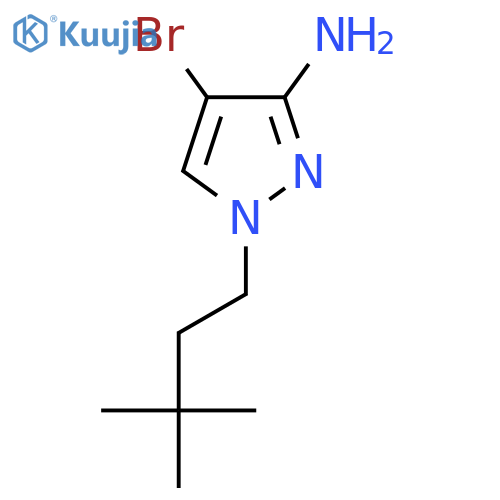 4-Bromo-1-(3,3-dimethylbutyl)-1h-pyrazol-3-amine structure