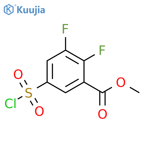 methyl 5-(chlorosulfonyl)-2,3-difluorobenzoate structure