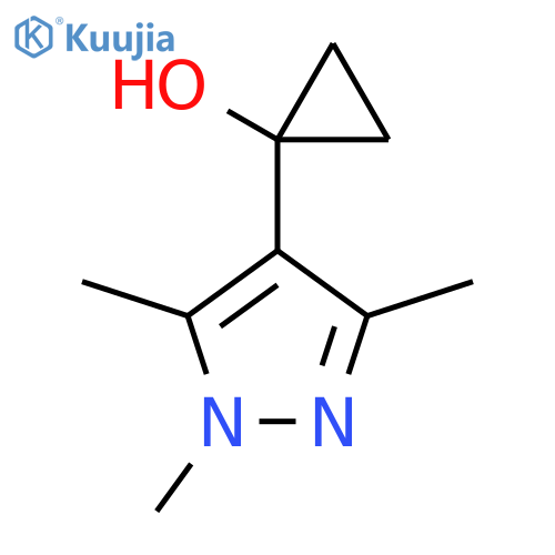 1-(trimethyl-1H-pyrazol-4-yl)cyclopropan-1-ol structure