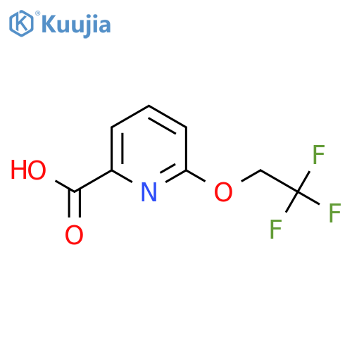 6-(2,2,2-Trifluoroethoxy)pyridine-2-carboxylic acid structure