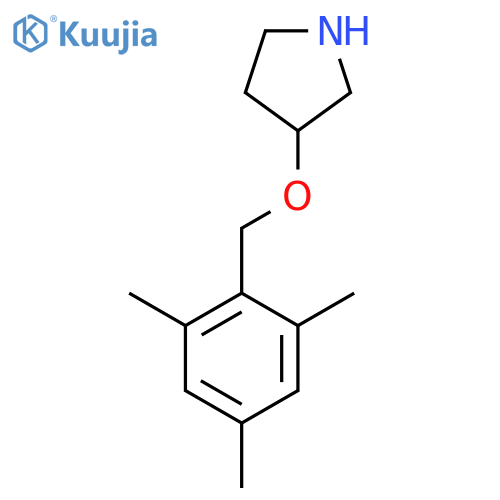 3-(2,4,6-trimethylphenyl)methoxypyrrolidine structure